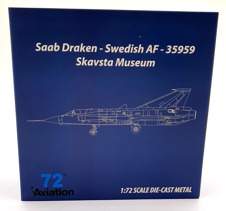 Aviation 72 1/72 Scale AV72-41-011 Saab Draken Swedish 35959 Skavsta Museum