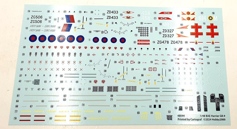 Hobby 2000 1/48 Scale Kit 48044 - BAE Harrier GR.9 