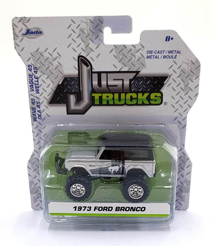 Jada Just Trucks 1/64 Scale 14020 - 1973 Ford Bronco - Silver/Black