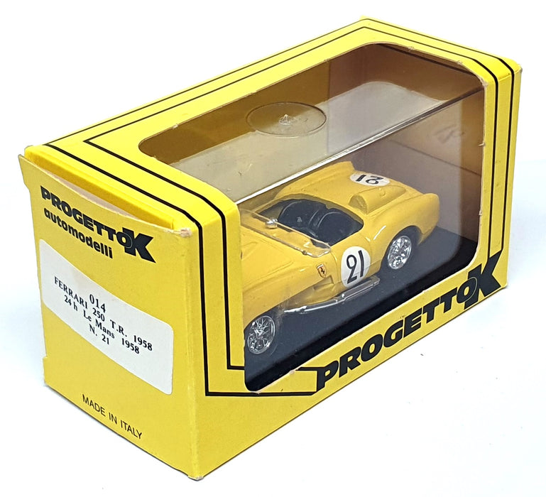 ProgettoK 1/43 Scale 014 - Ferrari 250 TR #21 Le Mans 1958 - Yellow