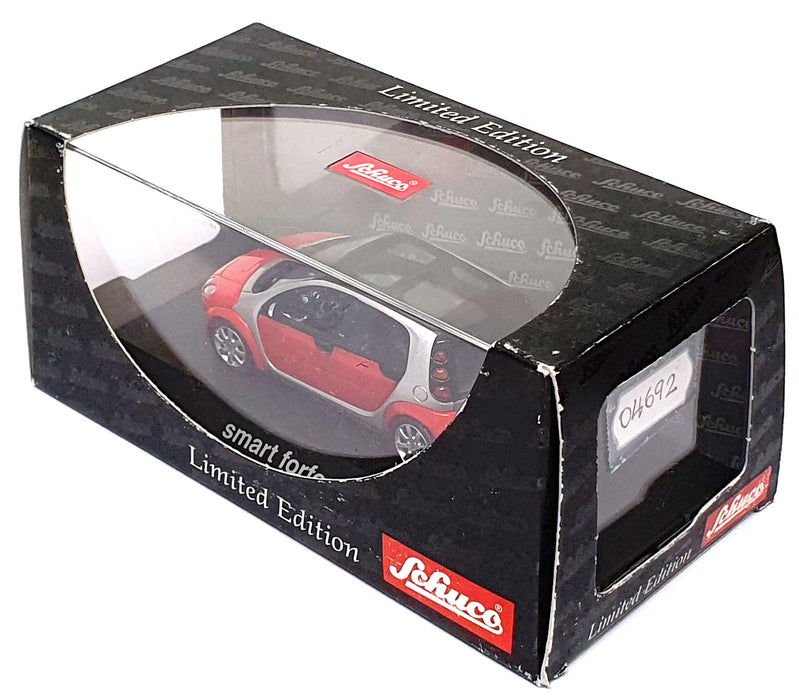 Schuco 1/43 Scale Diecast 04692 - Smart Forfour - Red/Silver