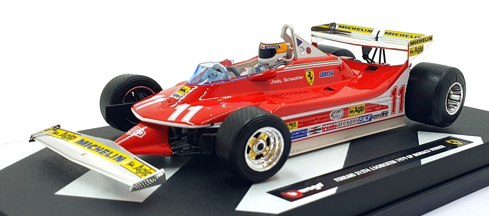 Burago 1/18 Scale Diecast 18-01545 Ferrari 312 T4 #11 1st Monaco '79 Scheckter