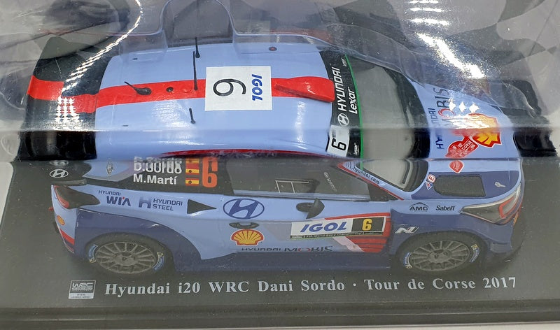 Hachette 1/24 Scale G1Z07004 - Hyundai i20 WRC T.D.Corse 2017 Dani Sordo #6