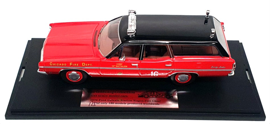 Goldvarg 1/43 Scale GC-055D - 1970 Ford Galaxie Station Wagon Fire Chief