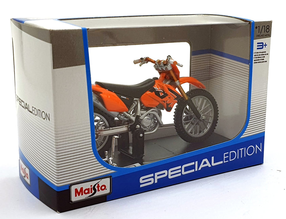 Maisto 1/18 Scale 04043 - KTM 525SX Motorbike - Orange