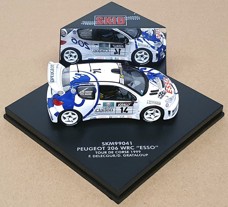 Skid 1/43 Scale SKM99941 - Peugeot 206 WRC Esso #14 Tour de Corse 1999