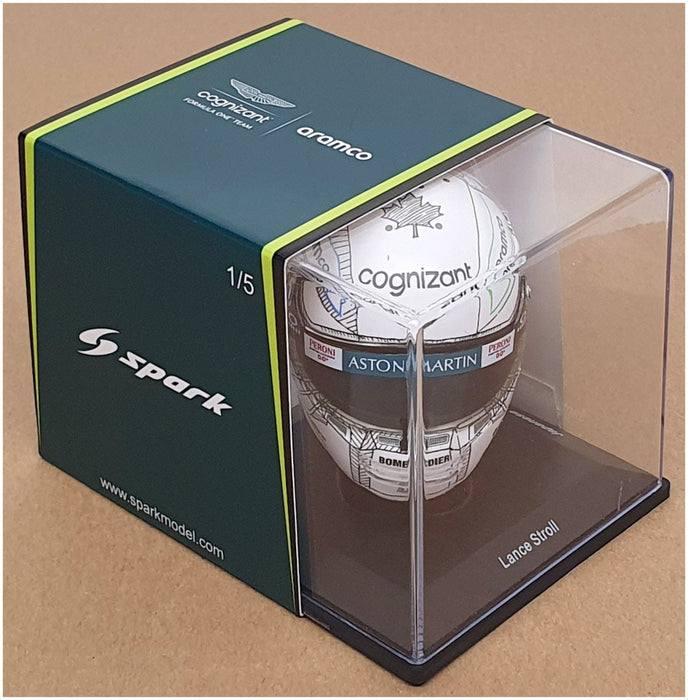 Spark 1/5 Scale 5HF128 - Helmet F1 Aston Martin L. Stroll Japanese GP 2023