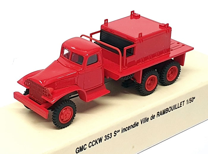 Sibur Models 1/50 Scale 4003 - GMC CCKW 353 Pompiers Fire Truck - Red