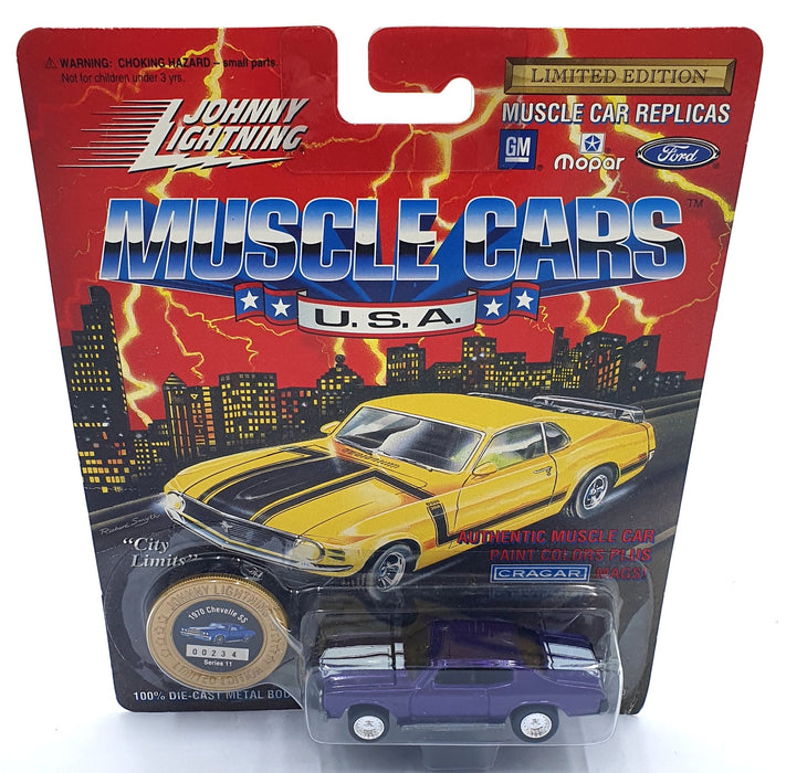Johnny Lightning 1/64 Scale 200-210 - Muscle Cars 1970 Chevelle SS - Purple