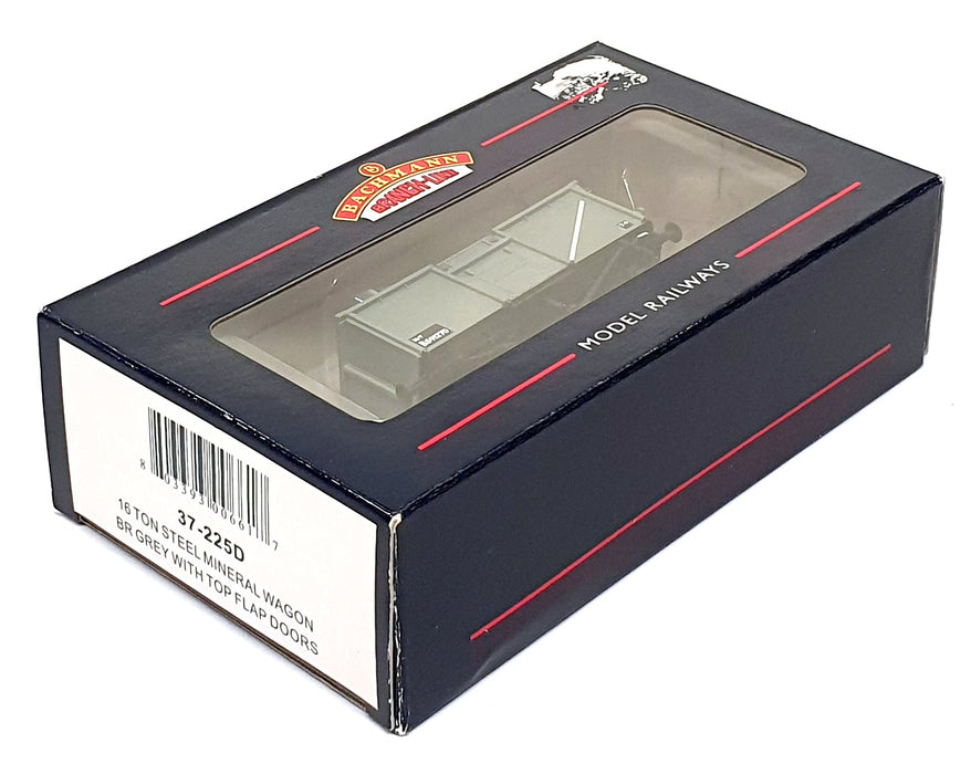 Bachmann OO 1/76 Scale 37-225D - 16T Steel Mineral Wagon BR Grey