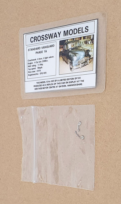 Crossway 1/43 Scale Model CC03 - Standard Vanguard Phase 1A - 2-Tone Blue