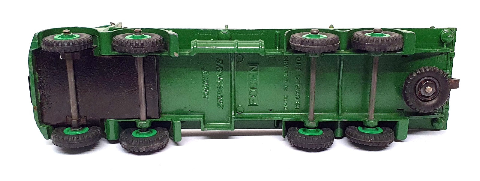 Dinky Toys Original Diecast 905 - Foden Flat Truck With Chains - Green