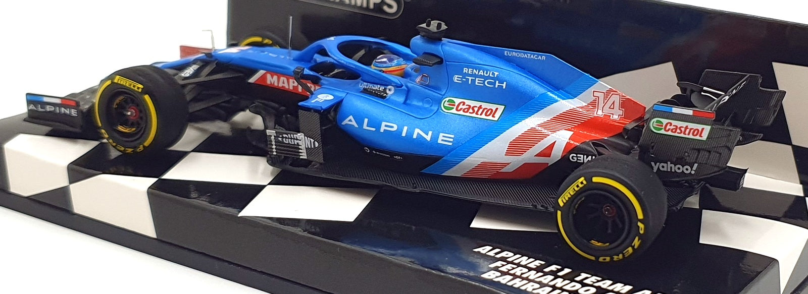 Minichamps 1/43 Scale 417 210114 Alpine F1 Team A521 #14 Bahrain GP 2021