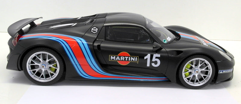 GT Spirit 1/12 Scale Resin - ZM084 Porsche 918 Spyder Martini Matt Black