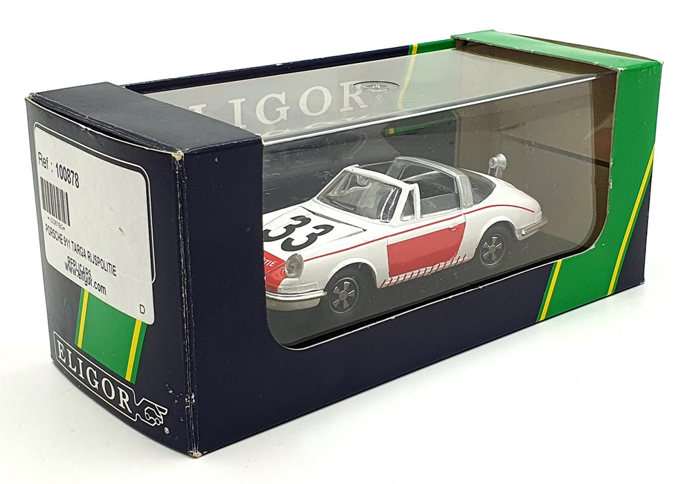 Eligor 1/43 Scale 100878 - Porsche 911 Targa Rijspolitie #33 - White/Red