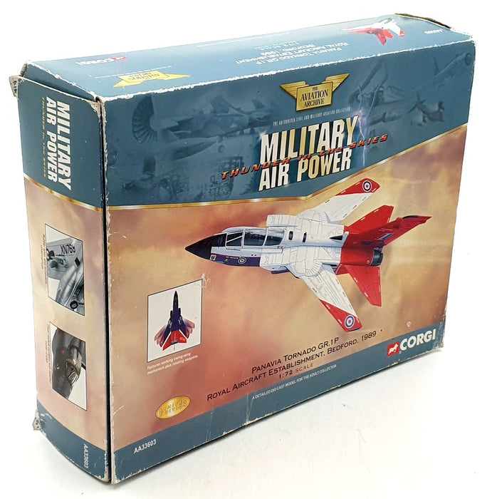 Corgi 1/72 Scale Diecast AA33603 Panavia Tornado GR.1P RAE Bedford 1989