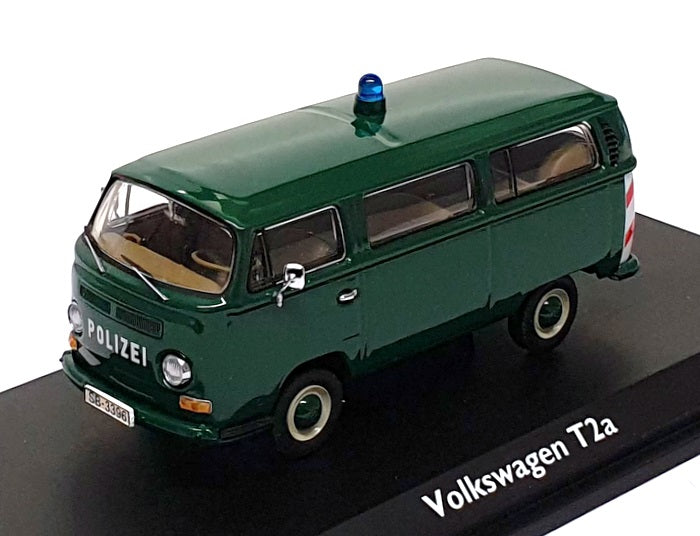 Schuco 1/43 Scale Diecast 03222 - VW Volkswagen Bus T2a Polizei - Green