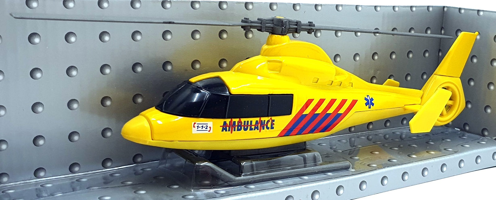 Cararama 1/43 Scale 001043 - Ambulance Helicopter - Yellow
