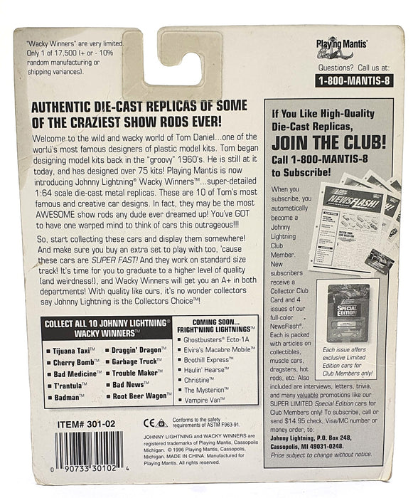 Johnny Lightning 1/64 Scale 301-02 - Wacky Winners T'rantula - Orange