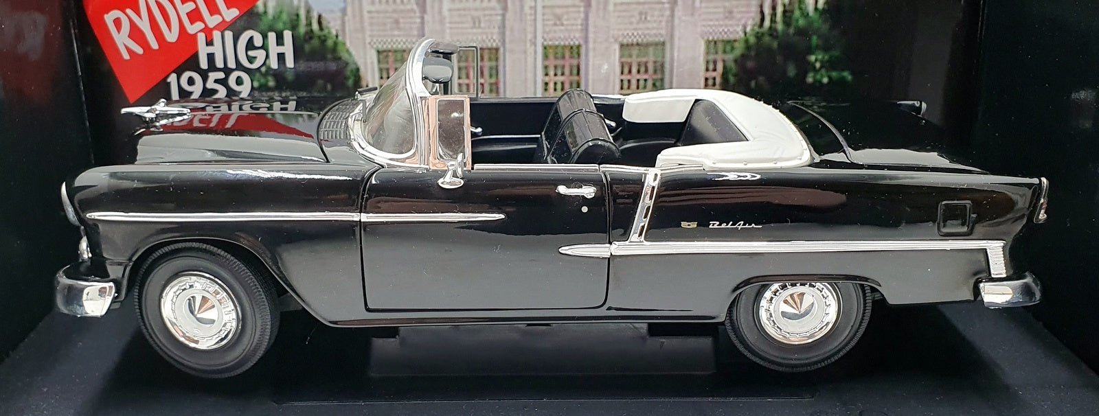 ERTL 1/18 Scale Diecast 36602 - 1955 Chevy Bel Air Grease - Black