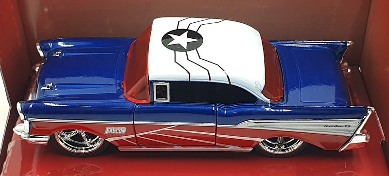 Jada 1/32 Scale Diecast 24078 - 1957 Chevrolet Bel Air Marvel Avengers Falcon