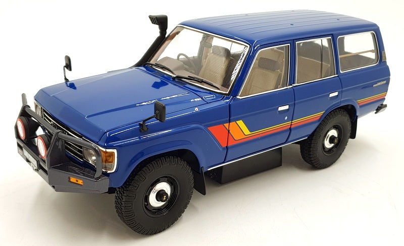 Kyosho 1/18 Scale Diecast 08956XBL - Toyota Land Cruiser 60 - Blue