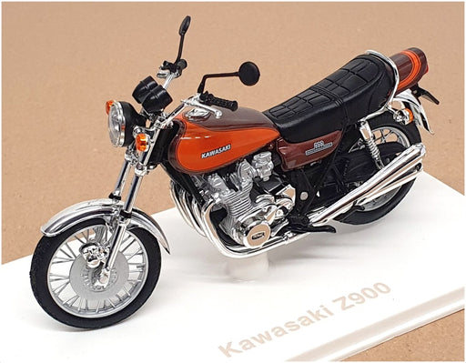 Norev 1/18 Scale 182031 - 1973 Kawasaki Z900 Motorbike - Brown/Orange