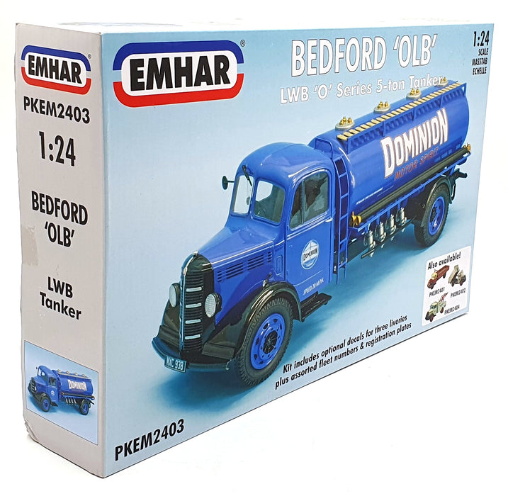 Emhar 1/24 Scale Model Kit PKEM2403 - Bedford 'OLB' LWB 'O' Series 5-ton Tanker