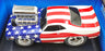 Muscle Machine 1/18 Scale Diecast 71168- 1970 Plymouth Cuda - USA Flag