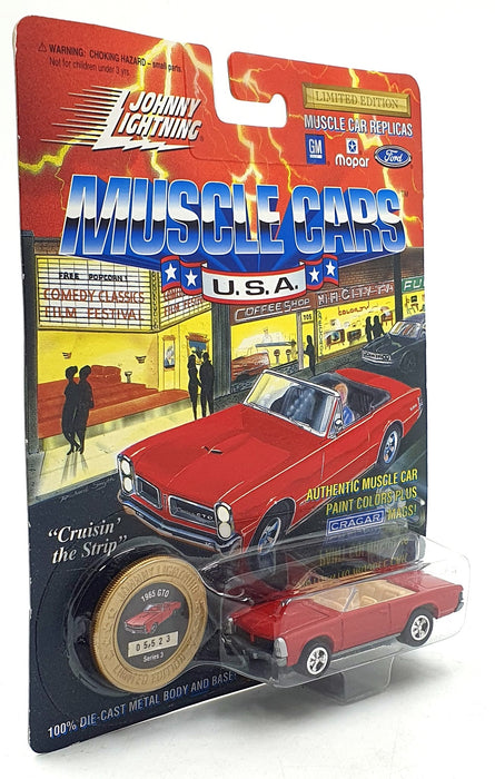Johnny Lightning 1/64 Scale 200-130 Muscle Cars - 1965 Pontiac GTO - Red