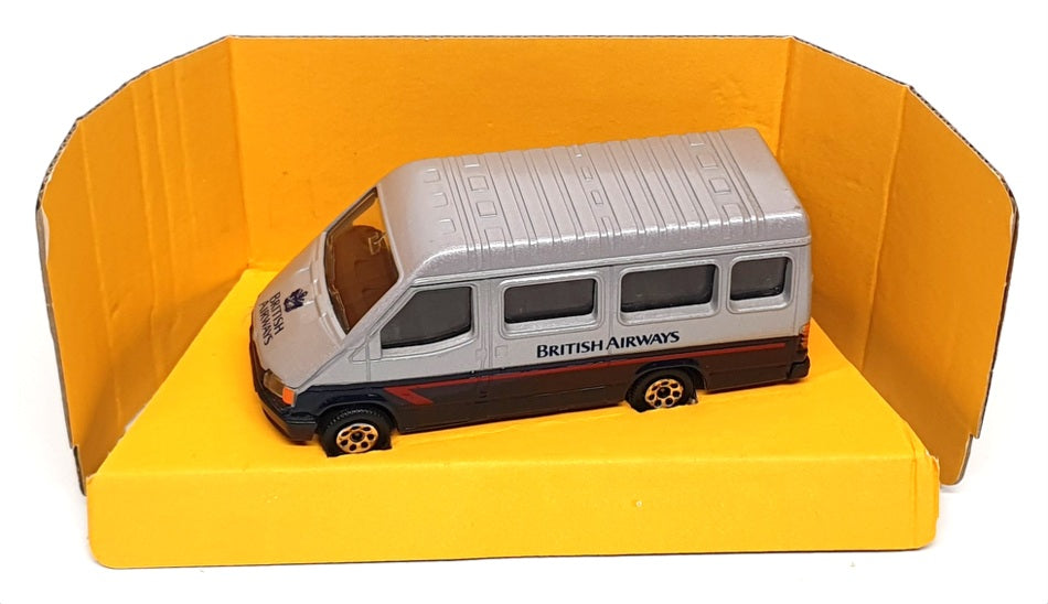 Corgi Appx 12cm Long C676/7 - Ford Transit Van (British Airways) Silver Dk Blue