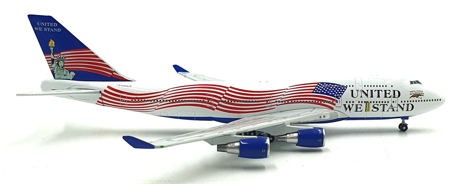 Gemini Jets 1/400 Scale GJUSF276 - United States Boeing 747-400 United We Stand