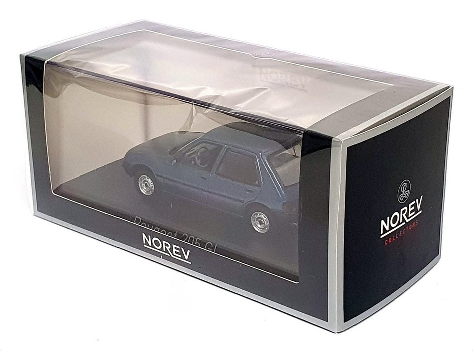 Norev 1/43 Scale Diecast 471736 - 1988 Peugeot 205 GL - Ming Blue