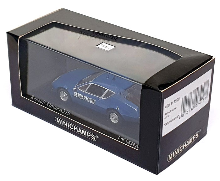Minichamps 1/43 Scale 400 113590 - Renault Alpine A310 Gendarmerie - Blue