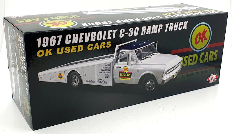 Acme 1/18 Scale A1801705 - 1967 Chevrolet C-30 Ramp Truck Ok Used Cars