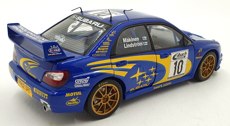 Autoart 1/18 Scale Diecast 80293 - Subaru Impreza WRC 2002 #10 T.Makinen