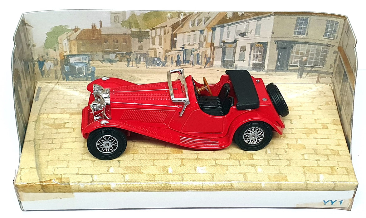 Matchbox Appx 10cm Long Diecast Y1-G - Jaguar SS100 - Red