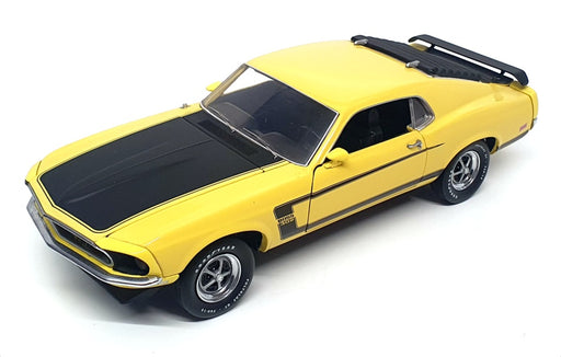 Franklin Mint 1/24 Scale B11WH07 - 1975 Ford Mustang Boss 302 - Yellow/Black