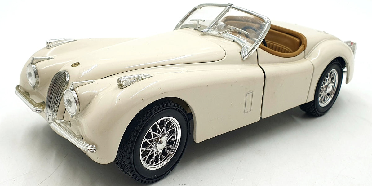 Ertl 1/18 Scale Diecast 23426A - 1948 Jaguar XK-120 - Cream — R.M.