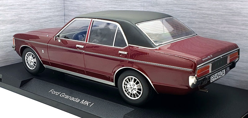 Model Car Group 1/18 Scale MCG18393 Ford Granada MK I Met. Dark Red / Black LHD