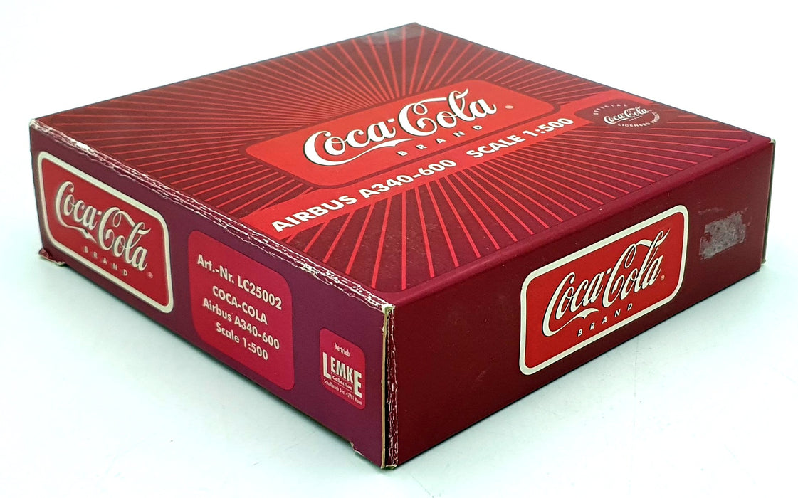 Lemke 1/500 Scale 0454 - Airbus A340-600 Aircraft - Coca-Cola