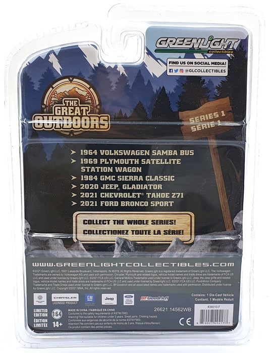 Greenlight 1/64 Scale 38010-F - 2021 Ford Bronco Sport - Black