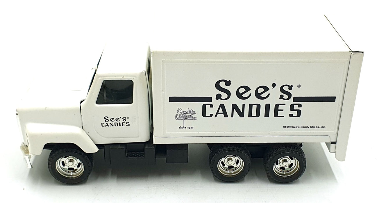 Ertl 10cms Long 3346 - International See's Candies Delivery Truck - White