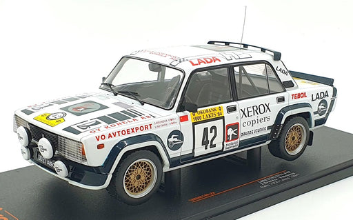 IXO Models 1/18 Scale 18RMC146 Lada 2105 VFTS Rally 1000 Lakes 1984 #42 Brundza