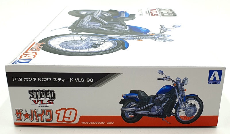 Aoshima 1/12 Scale Unbuilt Kit 66089 - 1998 Honda Steed VLS Springer NC37 Bike