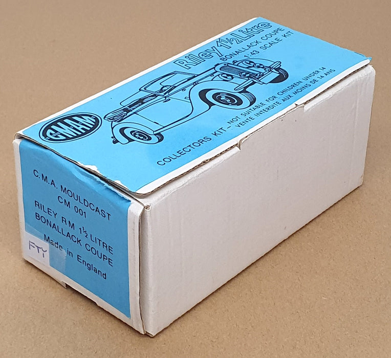 C.M.A. Mouldcast 1/43 Scale Built Kit CM001 - Riley RM 1½ L. Bonallack Coupe