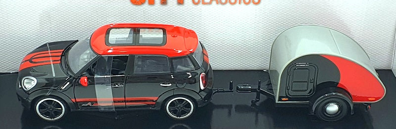 Motor Max 1/24 Scale 79762 - Mini Cooper S Countryman & Caravan - Black/Red