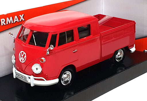 Motor Max 1/24 Scale 79343 - Volkswagon Type 2 (T1) Pickup Truck - Red