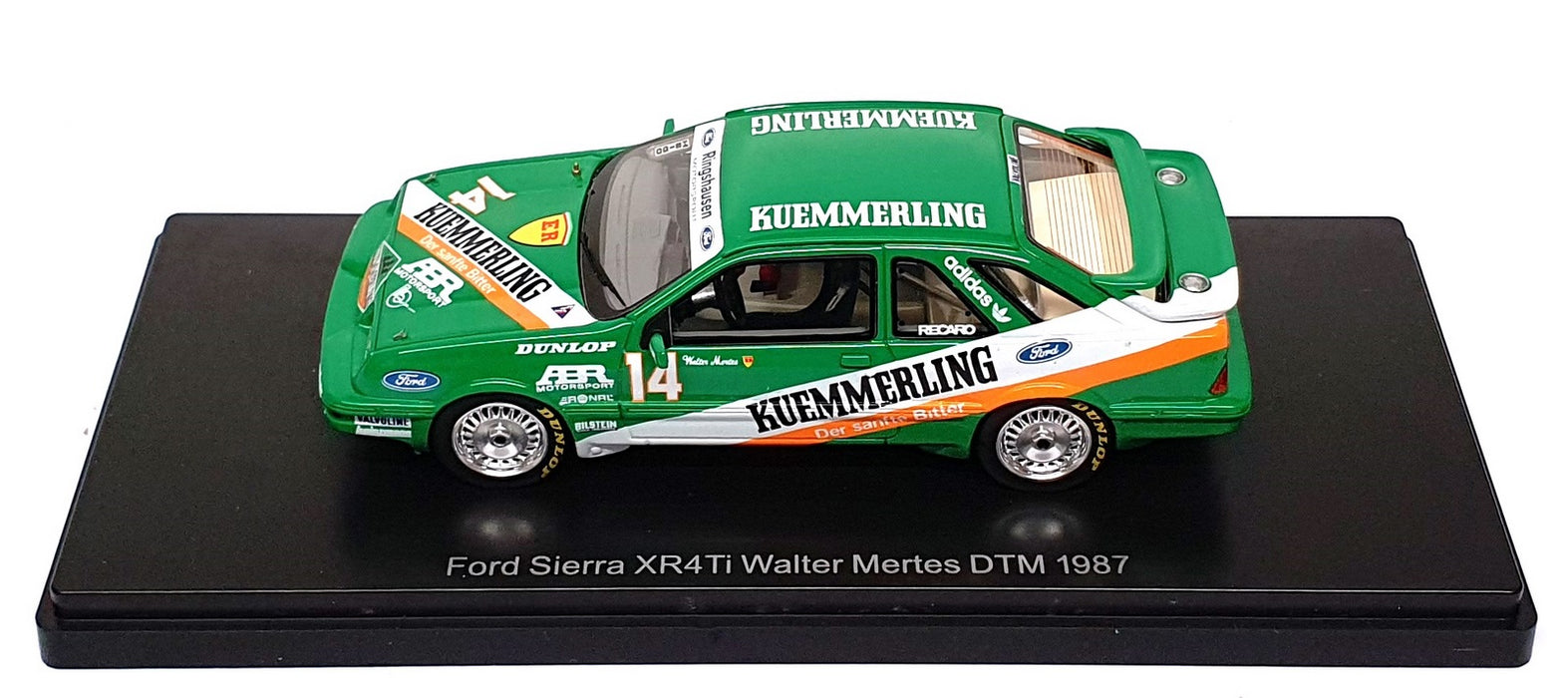 Neo 1/43 Scale NEO44300 - Ford Sierra XR4Ti #14 Walter Mertes DTM 1987 - Green