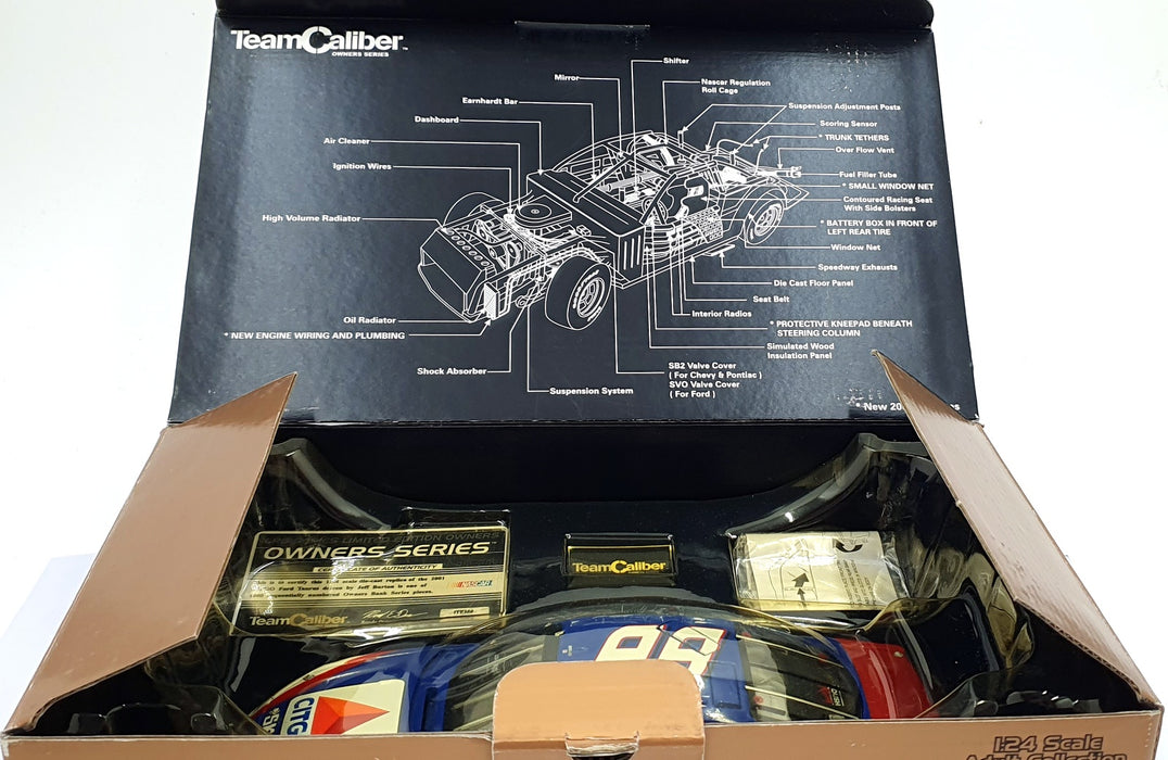 Team Caliber 1/24 Scale B992016CI - 2001 Ford Taurus #99 NASCAR - Jeff Burton